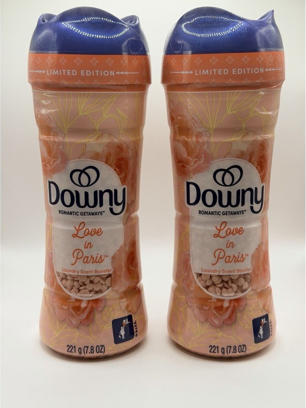 2 Pack Downy Romantic Getaways Love In Paris Laundry Scent Booster 7.8oz Limited